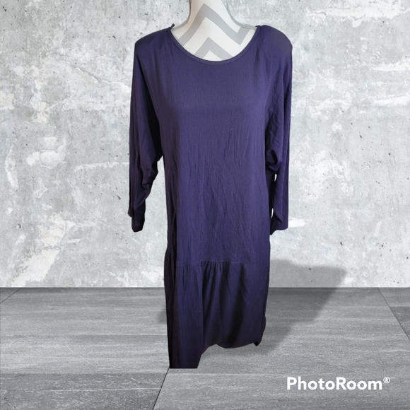 Vintage Chez California By Tandy Navy 2 Piece Made In the USA Size 16W - Picture 3 of 12